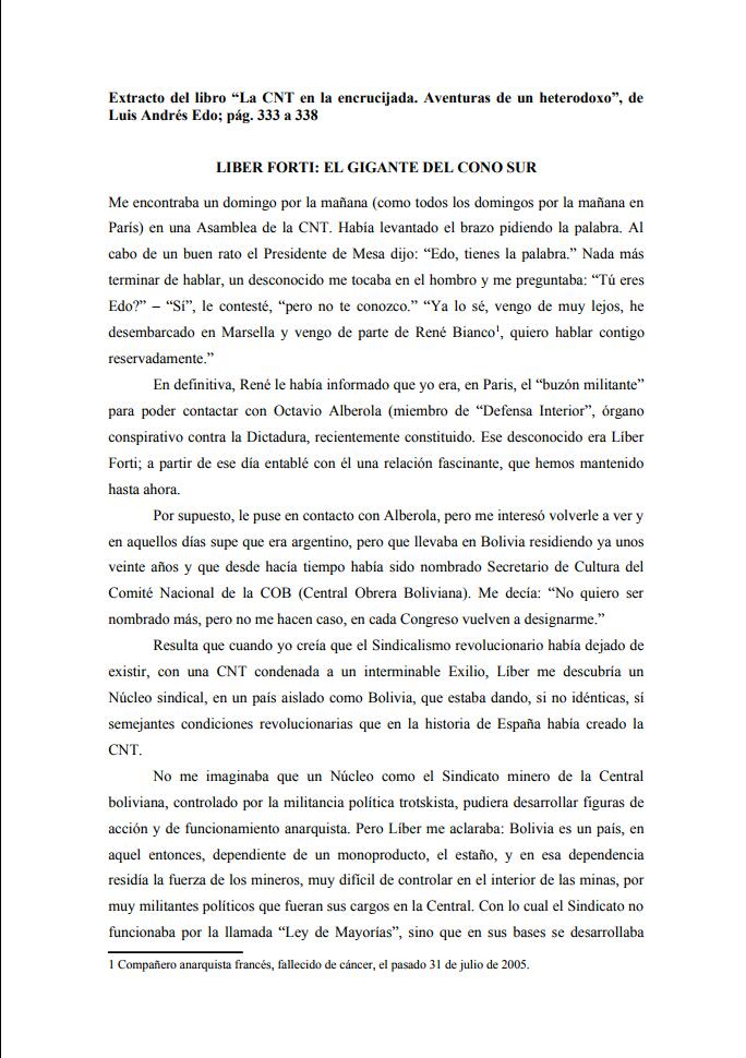 LIBER FORTI: EL GIGANTE DEL CONO SUR